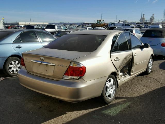 4T1BE32K06U146986 - 2006 TOYOTA CAMRY LE GOLD photo 4