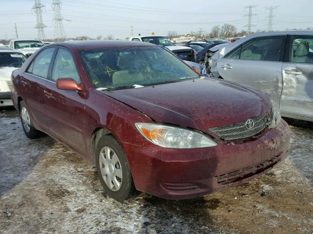 4T1BE32K63U258073 - 2003 TOYOTA CAMRY LE BURGUNDY photo 1