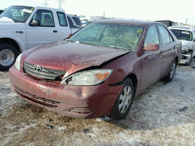 4T1BE32K63U258073 - 2003 TOYOTA CAMRY LE BURGUNDY photo 2