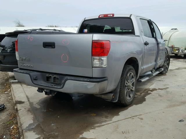 5TFEM5F16CX049433 - 2012 TOYOTA TUNDRA CRE SILVER photo 4