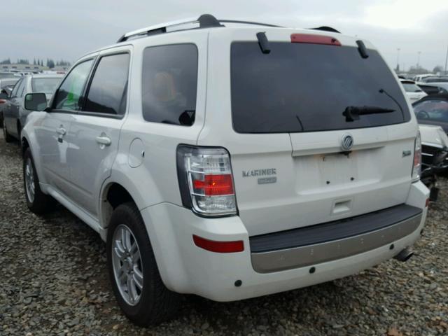 4M2CN9HG7AKJ16378 - 2010 MERCURY MARINER PR WHITE photo 3