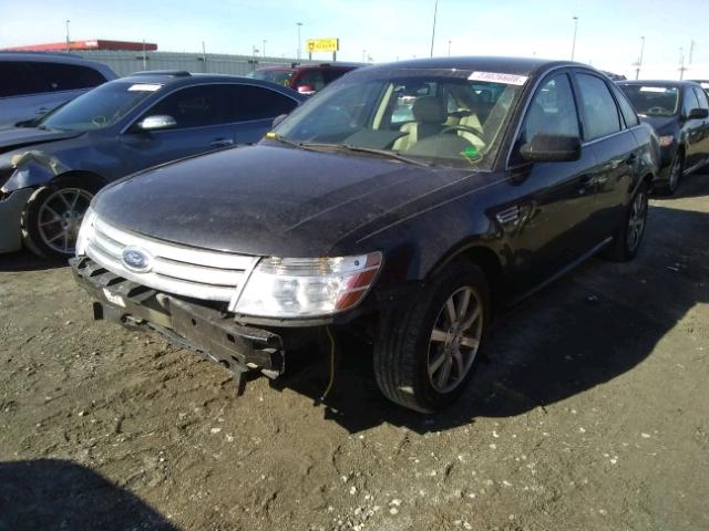 1FAHP24W18G118768 - 2008 FORD TAURUS SEL BLACK photo 2