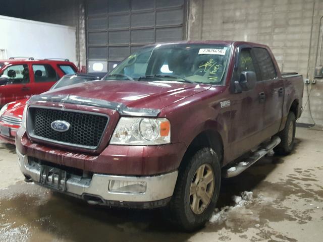 1FTPW145X4KD42669 - 2004 FORD F150 SUPER MAROON photo 2