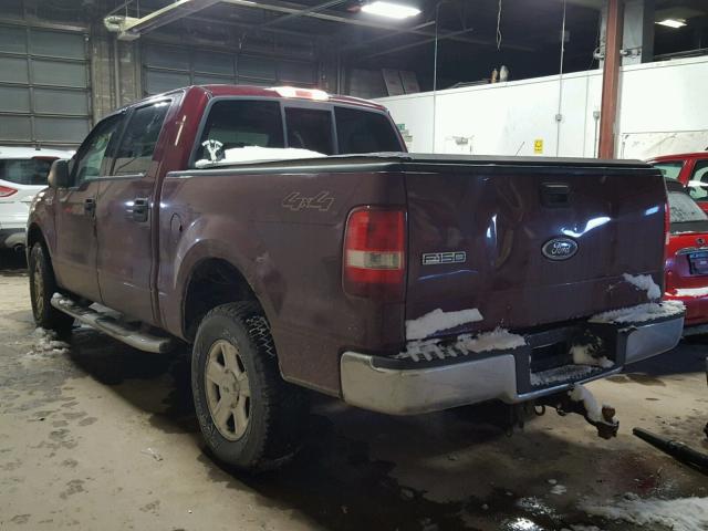 1FTPW145X4KD42669 - 2004 FORD F150 SUPER MAROON photo 3