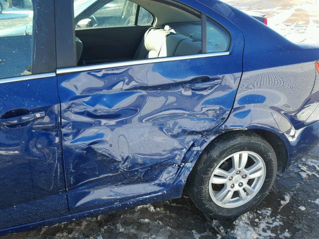 1G1JC5SG0E4149942 - 2014 CHEVROLET SONIC LT BLUE photo 9