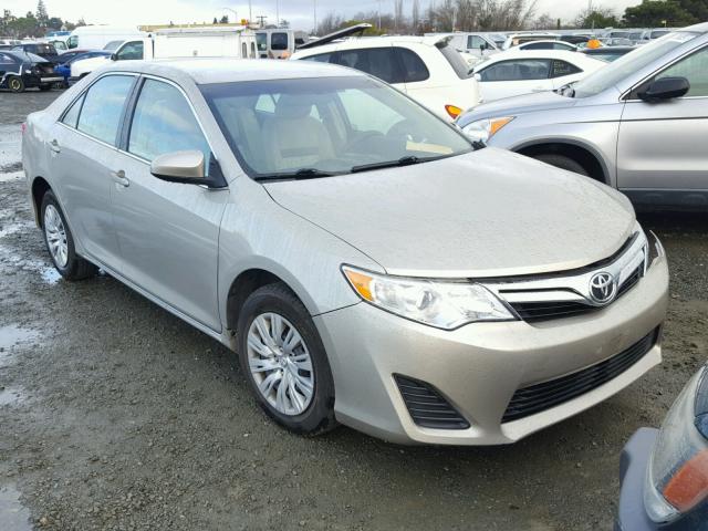 4T4BF1FK8ER349964 - 2014 TOYOTA CAMRY L GOLD photo 1