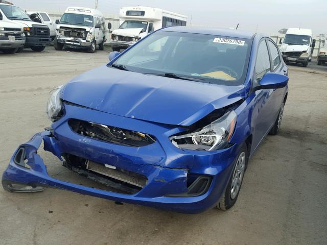 KMHCT4AE3DU367314 - 2013 HYUNDAI ACCENT GLS BLUE photo 2