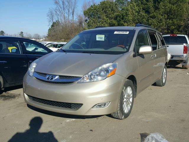 5TDZK22C68S166990 - 2008 TOYOTA SIENNA XLE TAN photo 2