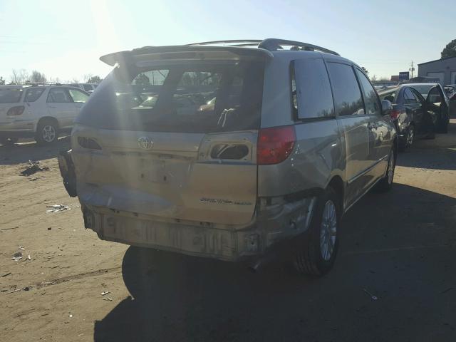 5TDZK22C68S166990 - 2008 TOYOTA SIENNA XLE TAN photo 4