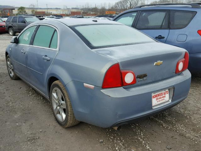 1G1ZH57B984305224 - 2008 CHEVROLET MALIBU 1LT BLUE photo 3