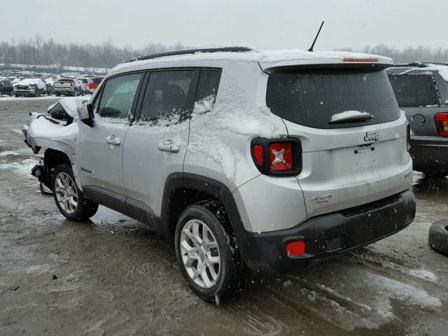 ZACCJBBB3HPE49604 - 2017 JEEP RENEGADE L SILVER photo 3