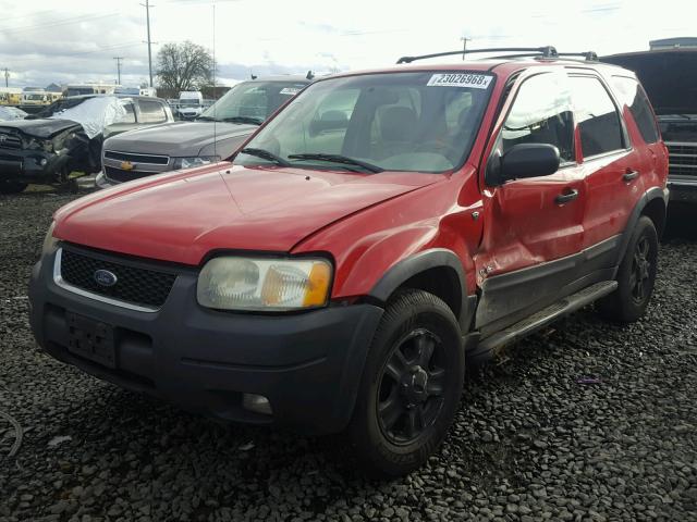 1FMYU04142KB22163 - 2002 FORD ESCAPE XLT RED photo 2