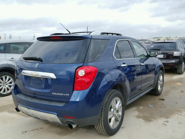 2CNFLFEY9A6227338 - 2010 CHEVROLET EQUINOX LT BLUE photo 4