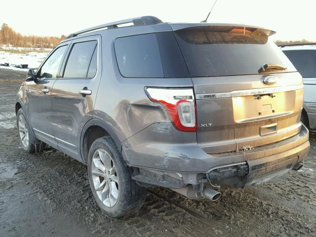 1FMHK8D83CGA30175 - 2012 FORD EXPLORER X GRAY photo 3