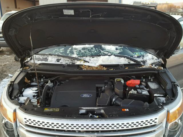 1FMHK8D83CGA30175 - 2012 FORD EXPLORER X GRAY photo 7