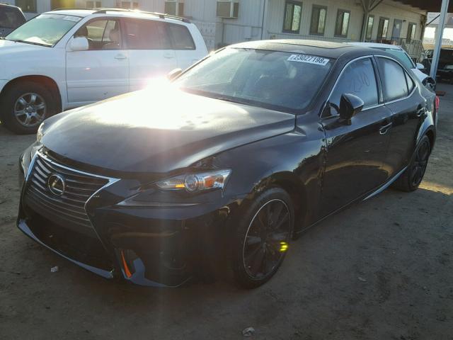 JTHBF1D28F5074513 - 2015 LEXUS IS 250 BLACK photo 2