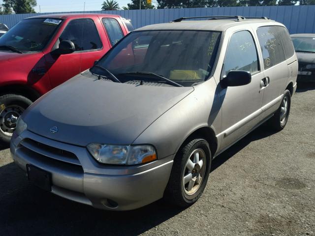 4N2ZN15T92D812598 - 2002 NISSAN QUEST GXE BEIGE photo 2