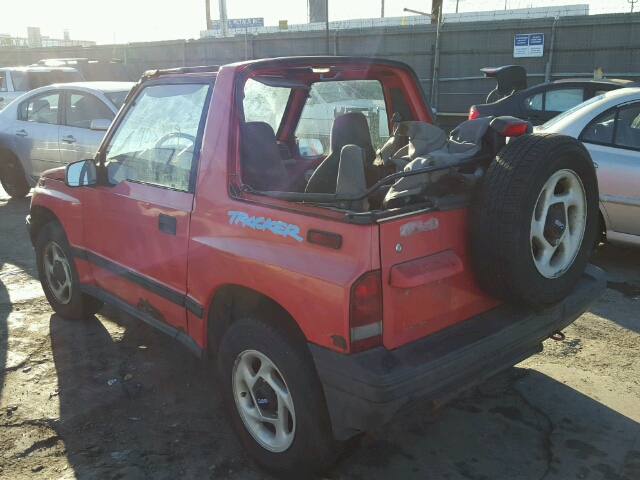 2CNBJ18U8R6950402 - 1994 GEO TRACKER RED photo 3