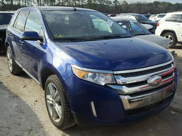 2FMDK3KC5EBA05264 - 2014 FORD EDGE LIMIT BLUE photo 1