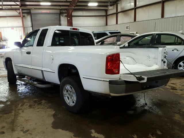 1D7HE42K67S149768 - 2007 DODGE DAKOTA SLT WHITE photo 3