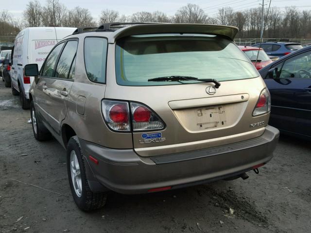 JTJHF10U310221584 - 2001 LEXUS RX 300 BEIGE photo 3