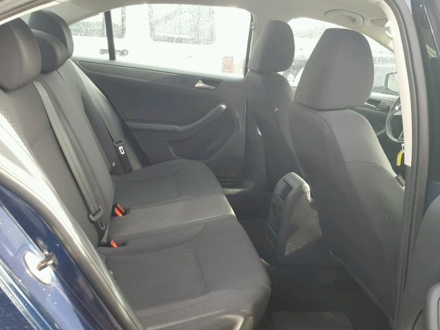 3VW2K7AJ3EM328212 - 2014 VOLKSWAGEN JETTA BASE BLUE photo 6