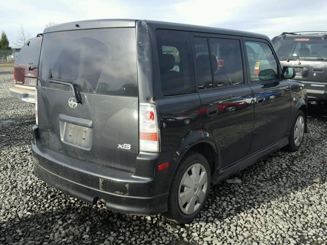 JTLKT324564064834 - 2006 TOYOTA SCION XB BLACK photo 4