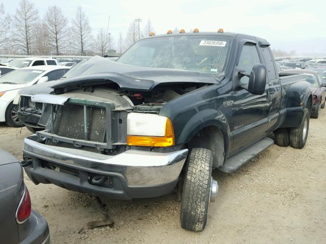 1FTWX33F0YEA54923 - 2000 FORD F350 SUPER GREEN photo 2