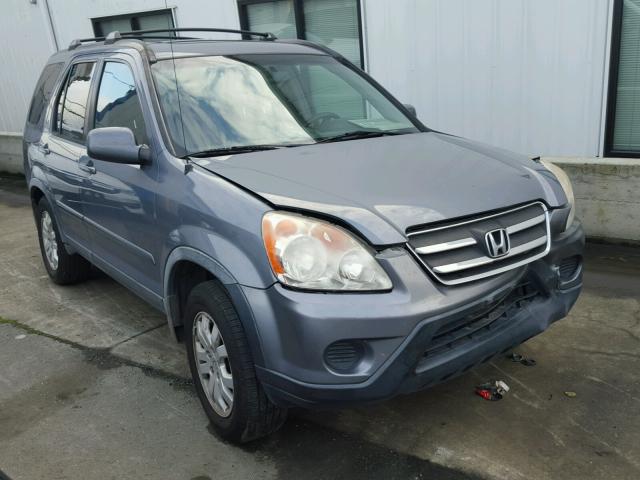 JHLRD78925C028396 - 2005 HONDA CR-V SE BLUE photo 1