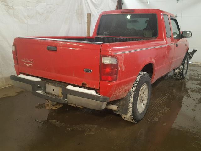 1FTZR15E24PB23576 - 2004 FORD RANGER SUP RED photo 4