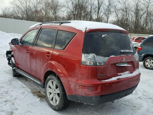 JA4JT3AW8CU002716 - 2012 MITSUBISHI OUTLANDER RED photo 3