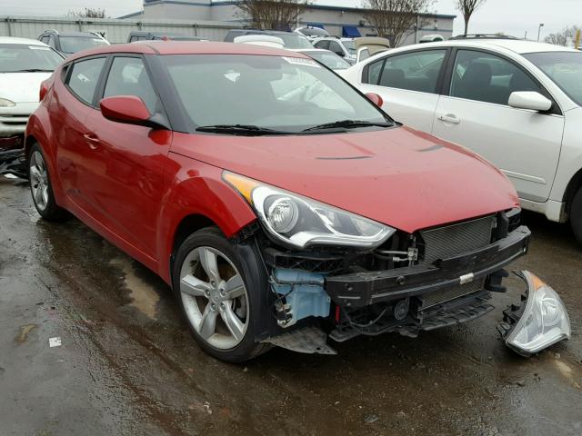 KMHTC6AD4DU134870 - 2013 HYUNDAI VELOSTER B RED photo 1