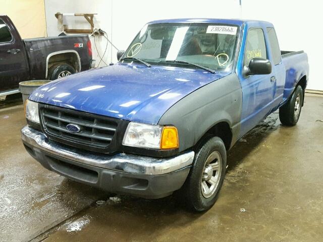 1FTYR44U33PB78865 - 2003 FORD RANGER SUP BLUE photo 2