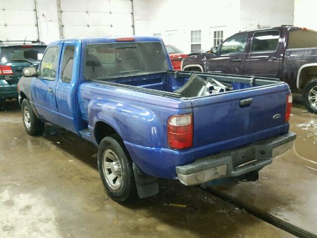 1FTYR44U33PB78865 - 2003 FORD RANGER SUP BLUE photo 3