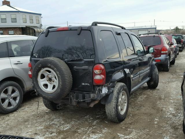 1J4GL48K67W696061 - 2007 JEEP LIBERTY SP BLACK photo 4