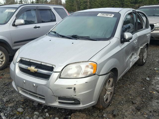 KL1TD5DE1BB181774 - 2011 CHEVROLET AVEO LS SILVER photo 2