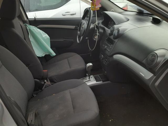 KL1TD5DE1BB181774 - 2011 CHEVROLET AVEO LS SILVER photo 5