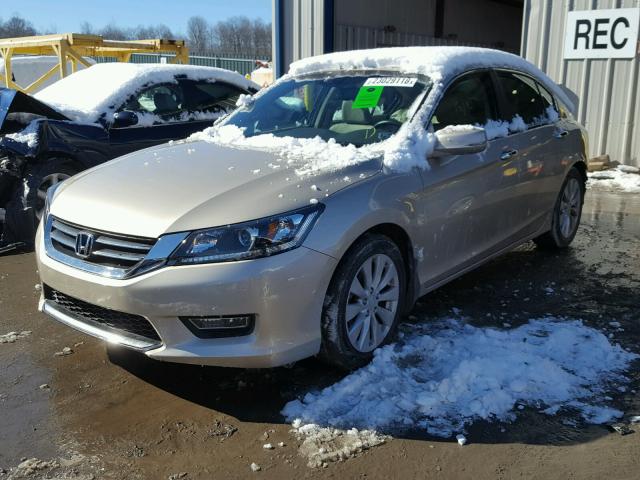 1HGCR2F88DA169535 - 2013 HONDA ACCORD EXL GOLD photo 2