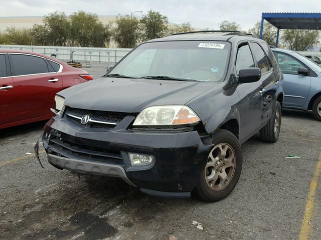 2HNYD18872H536685 - 2002 ACURA MDX TOURIN BLACK photo 2