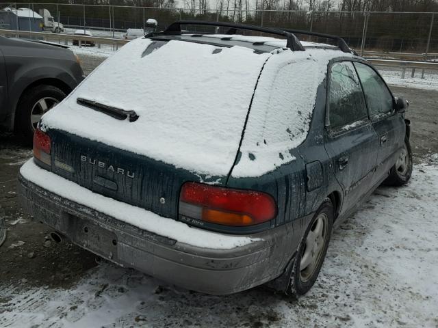 JF1GF4850VH811560 - 1997 SUBARU IMPREZA OU GREEN photo 4