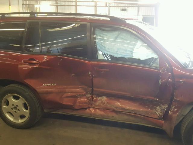 JTEEP21A860181891 - 2006 TOYOTA HIGHLANDER RED photo 9