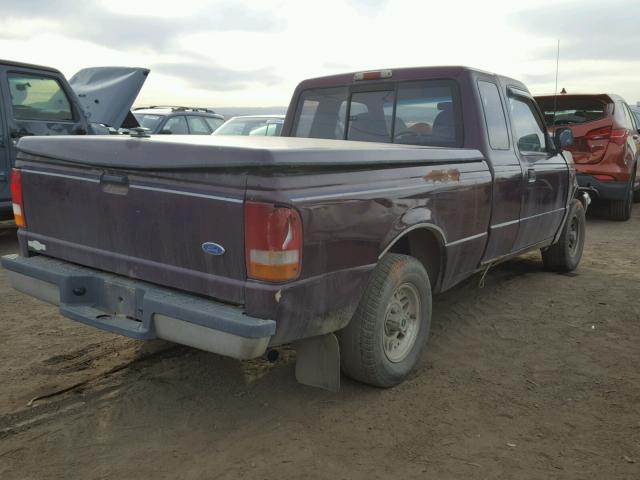 1FTCR14A3PPB35938 - 1993 FORD RANGER SUP MAROON photo 4