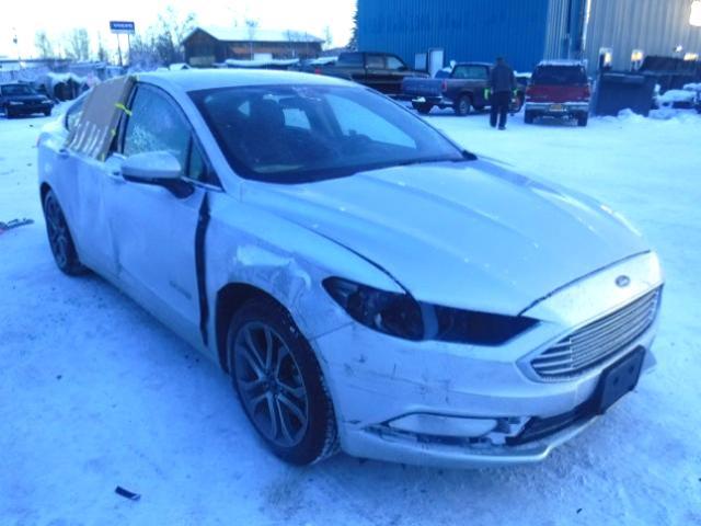 3FA6P0LU0HR316410 - 2017 FORD FUSION SE SILVER photo 1