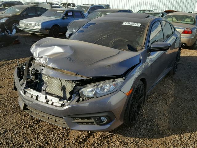 19XFC1F36GE031893 - 2016 HONDA CIVIC EX ნაცრისფერი ფოტო 2