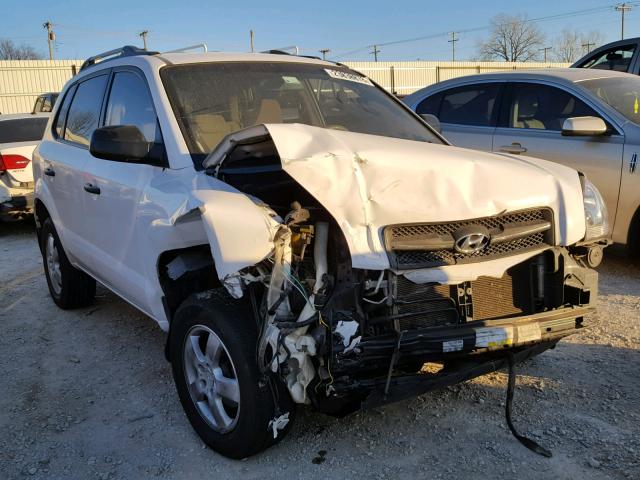 KM8JM12B27U558511 - 2007 HYUNDAI TUCSON GLS WHITE photo 1