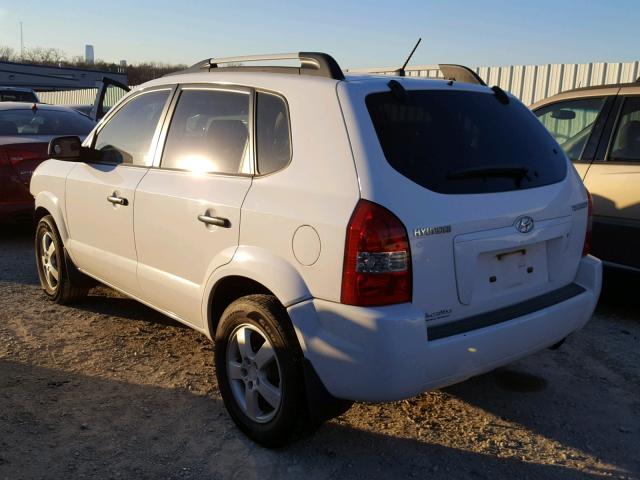 KM8JM12B27U558511 - 2007 HYUNDAI TUCSON GLS WHITE photo 3