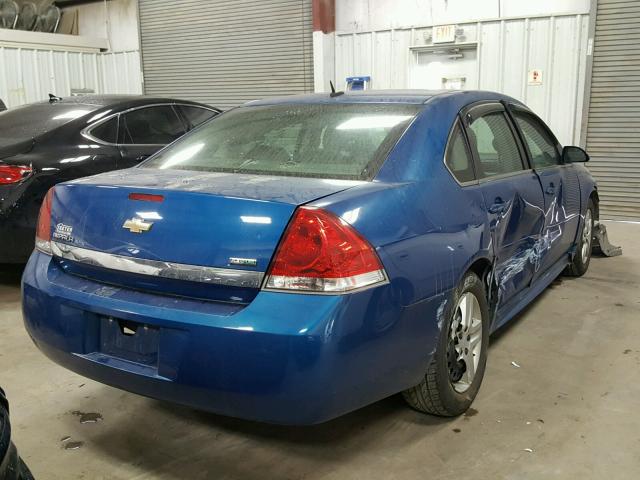 2G1WA5EK6A1156685 - 2010 CHEVROLET IMPALA LS BLUE photo 4