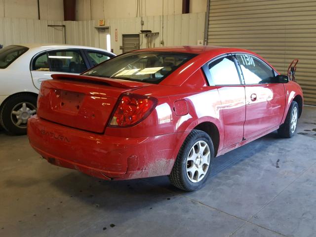 1G8AM12F44Z109296 - 2004 SATURN ION LEVEL RED photo 4