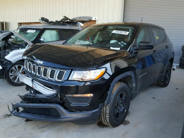 3C4NJCAB1JT102464 - 2018 JEEP COMPASS SP BLACK photo 2