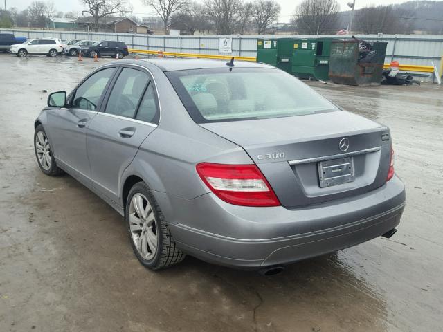 WDDGF54X79R042942 - 2009 MERCEDES-BENZ C 300 SILVER photo 3